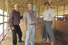 Glen Fukumoto and Jonathan Deenik in Myanmar
